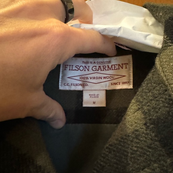 Filson women’s Mackinaw Wool Cruiser Jacket Size M Otter Green Ltd Edition Plaid - Picture 2 of 4